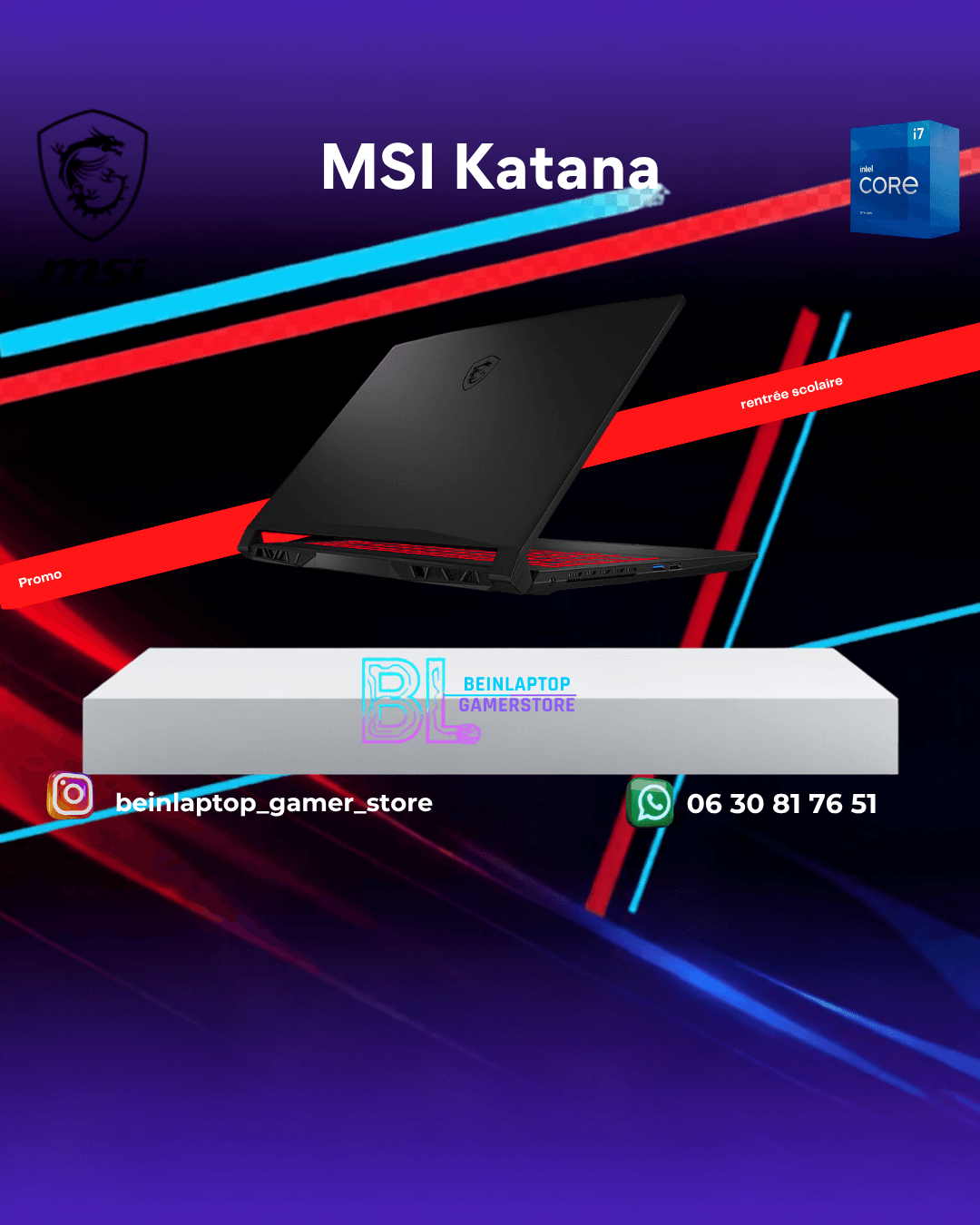 Msi Katana 15 — Intel i7 · RTX 3070 Ti · 16 Go